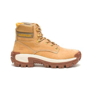 Caterpillar Invader Hi Steel Toe Férfi Munkabakancs Barna | CAT253-HU