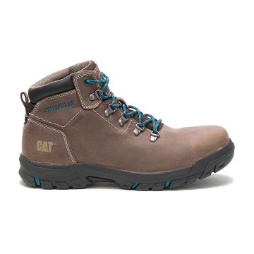 Caterpillar Mae Steel Toe Waterproof Női Munkavédelmi Bakancs Taupe | CAT421-HU