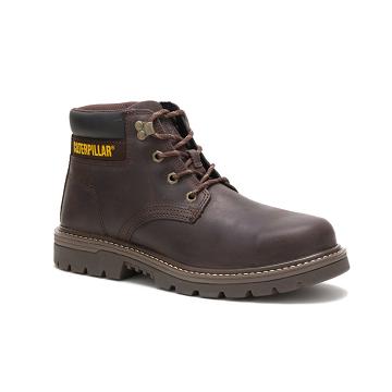 Caterpillar Outbase Steel Toe Férfi Munkavédelmi Bakancs Kávé | CAT059-HU