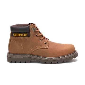 Caterpillar Outbase Waterproof Steel Toe Férfi Munkavédelmi Bakancs Barna | CAT058-HU