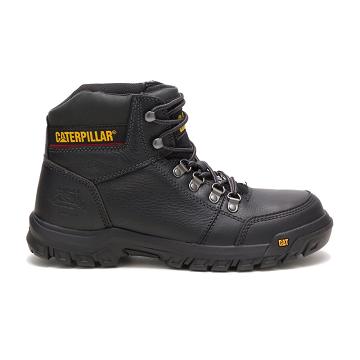 Caterpillar Outline Steel Toe Férfi Munkavédelmi Bakancs Fekete | CAT053-HU