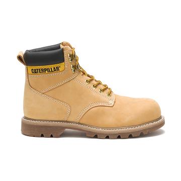 Caterpillar Second Shift Steel Toe Férfi Munkavédelmi Bakancs Barna | CAT065-HU