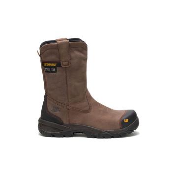 Caterpillar Spur Steel Toe Férfi Munkabakancs Barna | CAT191-HU