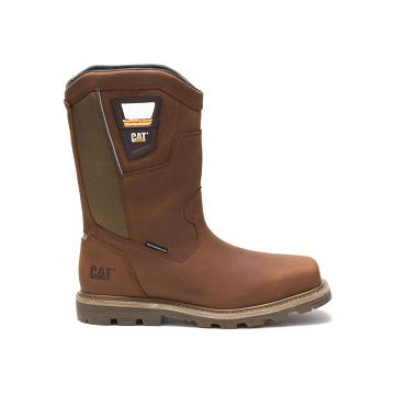 Caterpillar Stillwell Waterproof Steel Toe Férfi Munkavédelmi Bakancs Barna | CAT033-HU