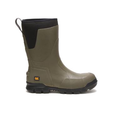 Caterpillar Stormers 11" Steel Toe Férfi Vízálló Bakancs Olivazöld | CAT172-HU