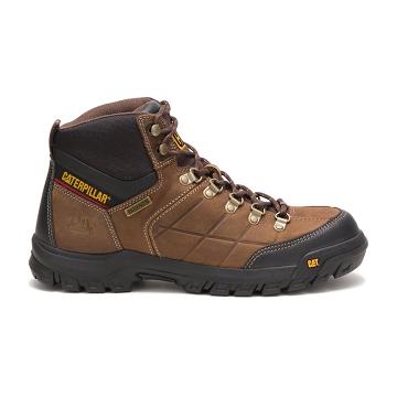 Caterpillar Threshold Waterproof Férfi Munkavédelmi Bakancs Barna | CAT020-HU