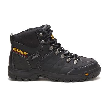 Caterpillar Threshold Waterproof Steel Toe Férfi Munkavédelmi Bakancs Fekete | CAT035-HU