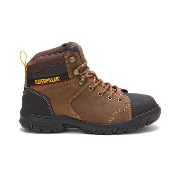 Caterpillar Wellspring Waterproof Metatarsal Guard Steel Toe Női Munkavédelmi Bakancs Barna | CAT430